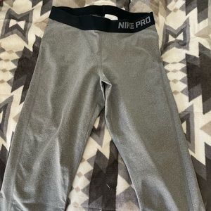 Nike pro series half calf leggings.